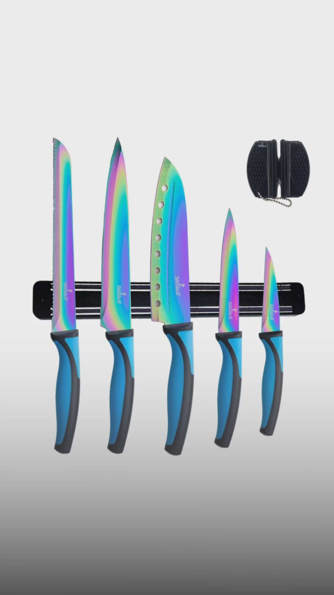 Kitchen Knife Set - Titanium Coated Blades